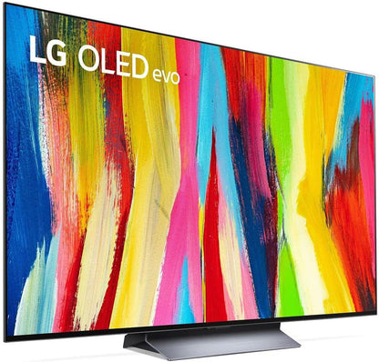 LG E2LGOLED55C2PUA 55" 4K Smart OLED TV Home Theater Bundle