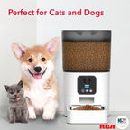 RCA PF143 Smart Pet Feeder - 1080p Camera, Alexa Compatible