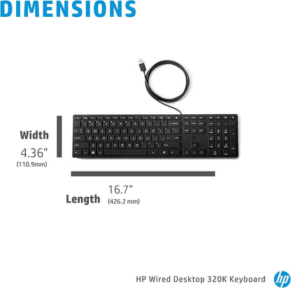 HP 9SR37AA Wired Desktop 320K Keyboard