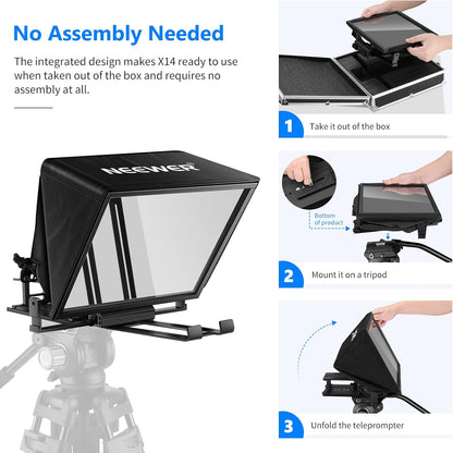 Neewer X14 Teleprompter with Remote & App Control