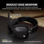 Corsair HS80 MAX Wireless Bluetooth Gaming Headset Steel Gray Renewed