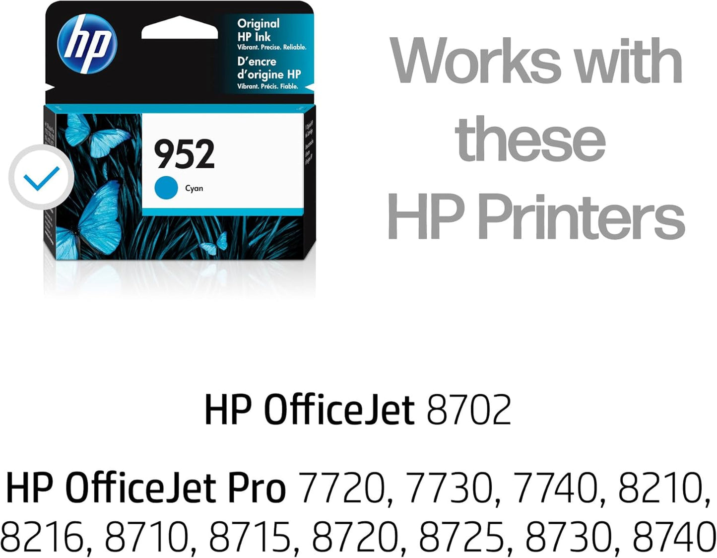 HP L0S49AN#140 952 Cyan Ink Cartridge