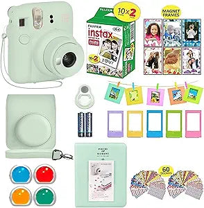 Fujifilm Instax Mini 12 Instant Camera Mint Bundle