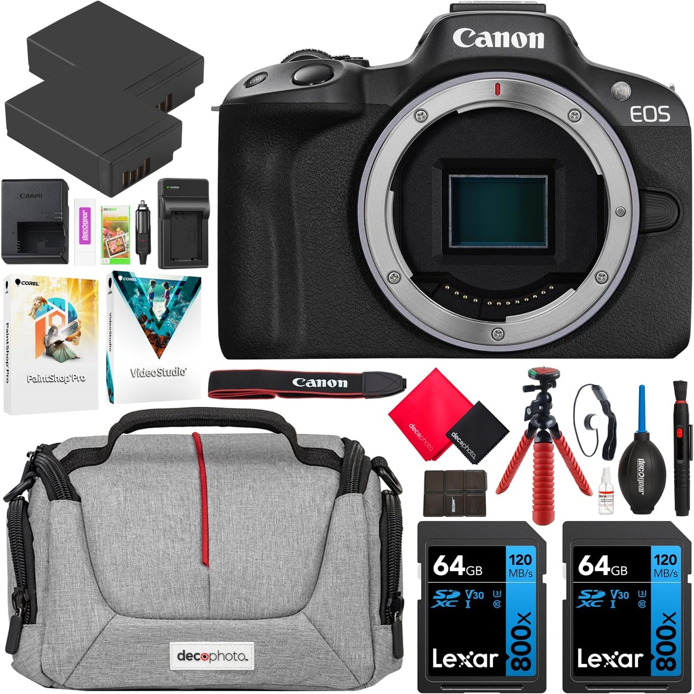 Canon E14CNEOSR50BODY EOS R50 Mirrorless Camera Bundle