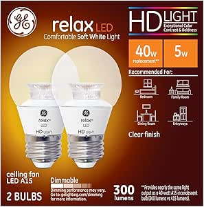 GE 92191 Relax LED 4W A15 Bulb 2-Pack — main product image