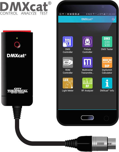 City Theatrical DMXcat Multifunction DMX Lighting Tester