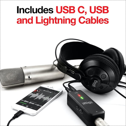 IK Multimedia IP-IRIG-PREHD-IN iRig Pre HD XLR Mic Preamp