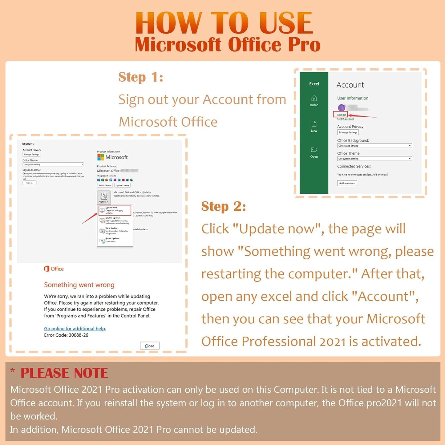 HP HP Laptop 14" Microsoft Office Lifetime License