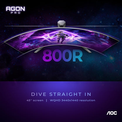 AOC AG456UCZD 45" UltraWide 240Hz Curved OLED Gaming Monitor