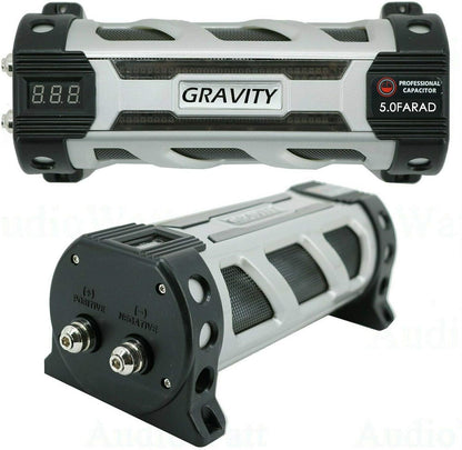 Gravity GR5.0 5 Farad Capacitor Car Audio Digital Display