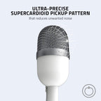 Razer RZ19-03450300-R3M1 Seiren Mini USB Microphone - Mercury White (Renewed)