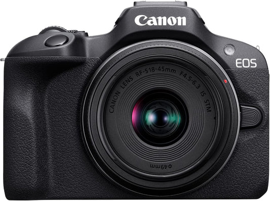 Canon 6052C022 EOS R100 Mirrorless Camera with 18-45mm & 55-210mm Lens Kit