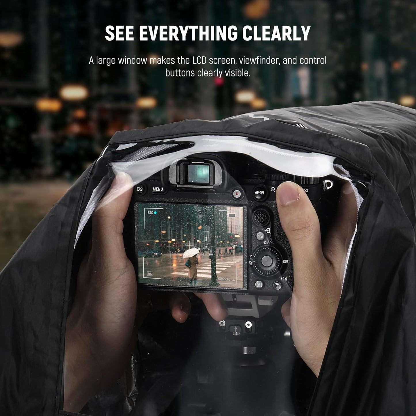 Neewer 10103310 2-in-1 Camera Rain Cover Reflector XL