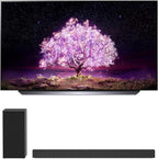 LG E54LGOLED48C1PUB 48-Inch 4K OLED TV Soundbar Bundle