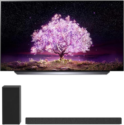 LG E54LGOLED48C1PUB 48-Inch 4K OLED TV Soundbar Bundle