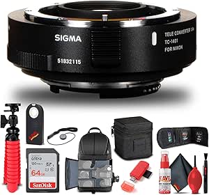 Sigma 879306 1.4X Teleconverter Nikon F Mount Bundle