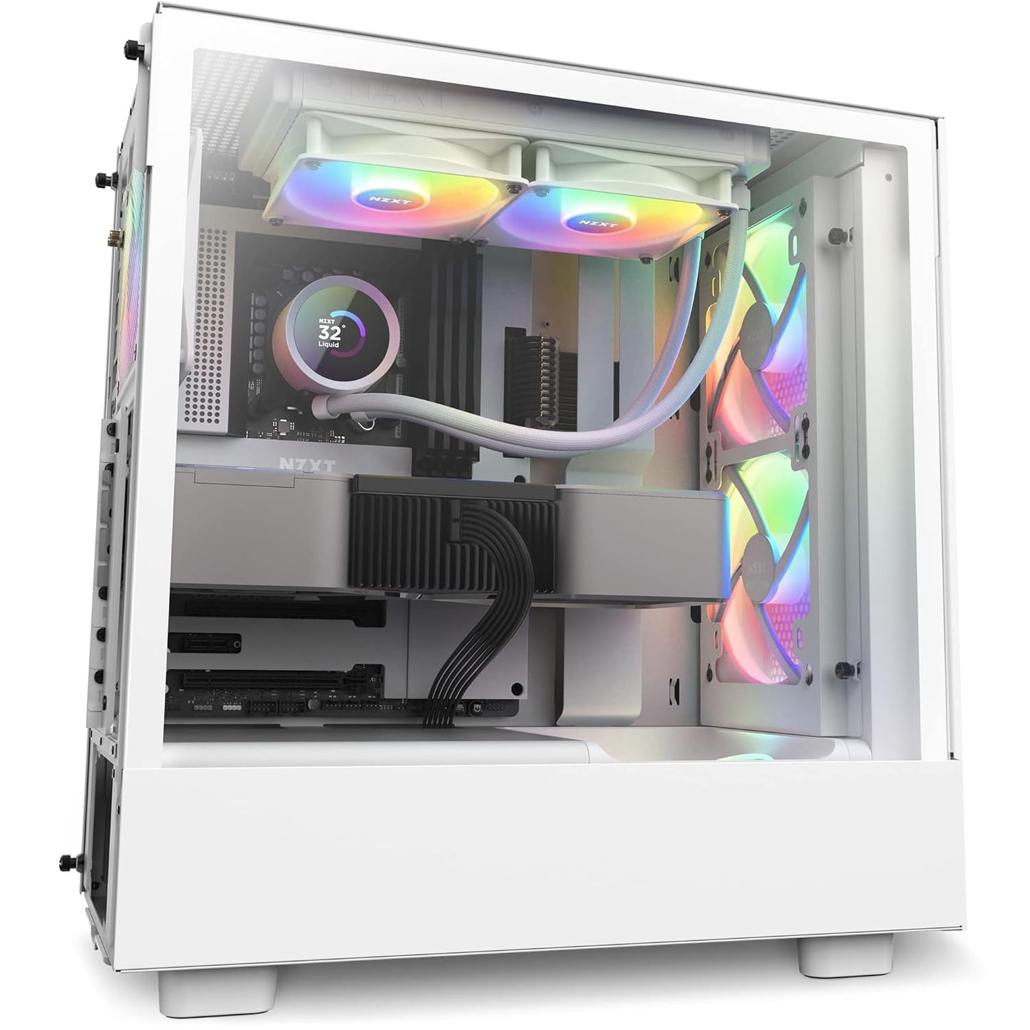 NZXT RL-KR240-W1 Kraken 240 RGB Liquid CPU Cooler White
