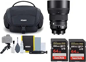 Sigma 85mm f/1.4 DG DN Art Lens Sony E Bundle