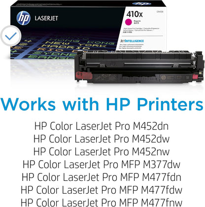 HP CF413X 410X Magenta High-Yield Toner Cartridge