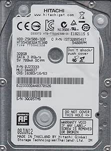 Hitachi HTS545032A7E380 320GB SATA 2.5 Hard Drive — main product image