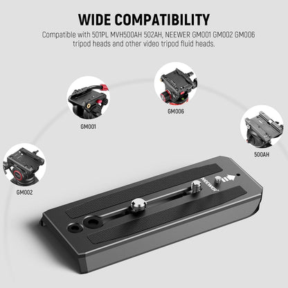 Neewer QR5 501PL Fluid Head Quick Release Plate
