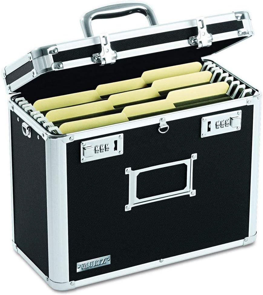 Vaultz VZ01187 Locking File Organizer Box Letter Size
