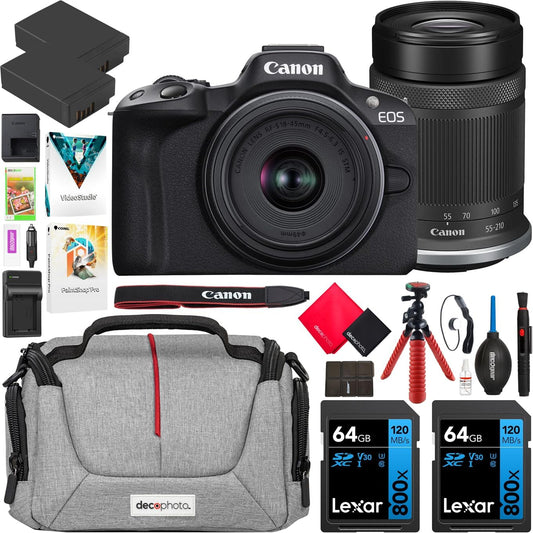 Canon E14CNEOSR50LENX2 EOS R50 Mirrorless Camera 2 Lens Kit