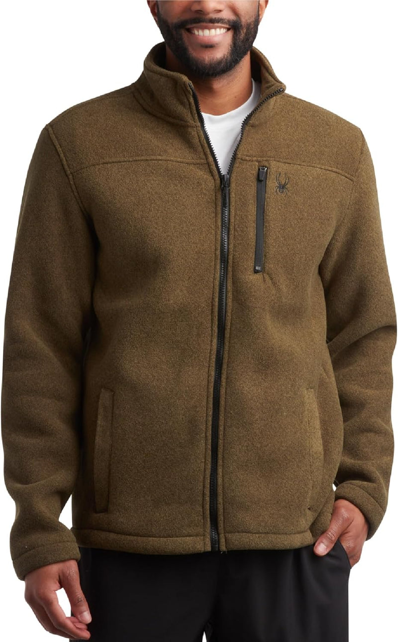 Spyder Brushed Heather Fleece Zip Jacket — main product image