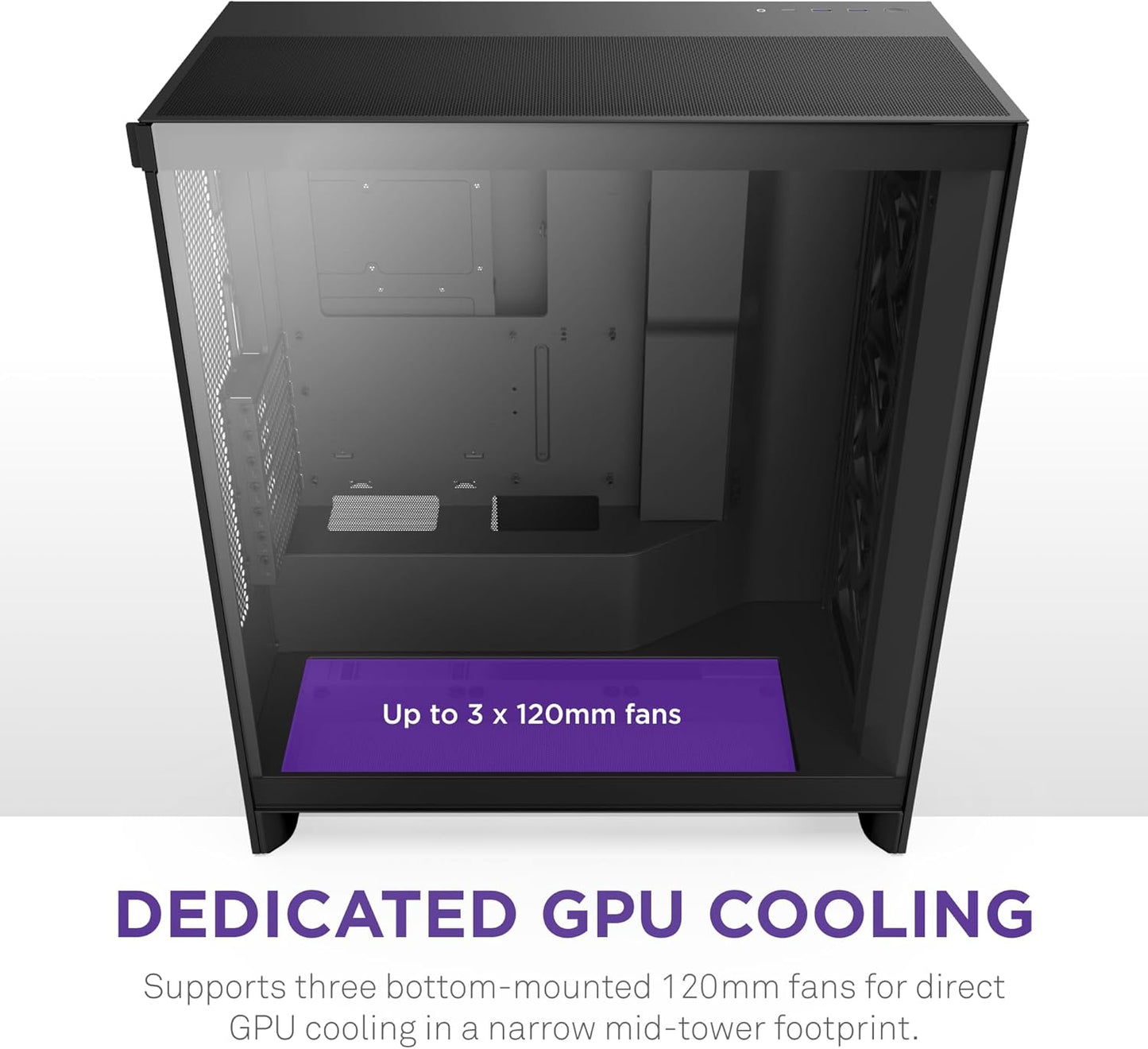 NZXT CM-H72FB-01 H7 Flow ATX Mid-Tower Case Black
