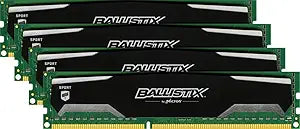 Crucial BLS4KIT8G3D1609DS1S00 Ballistix Sport 32GB (4x8GB) DDR3 1600MHz Memory — main product image