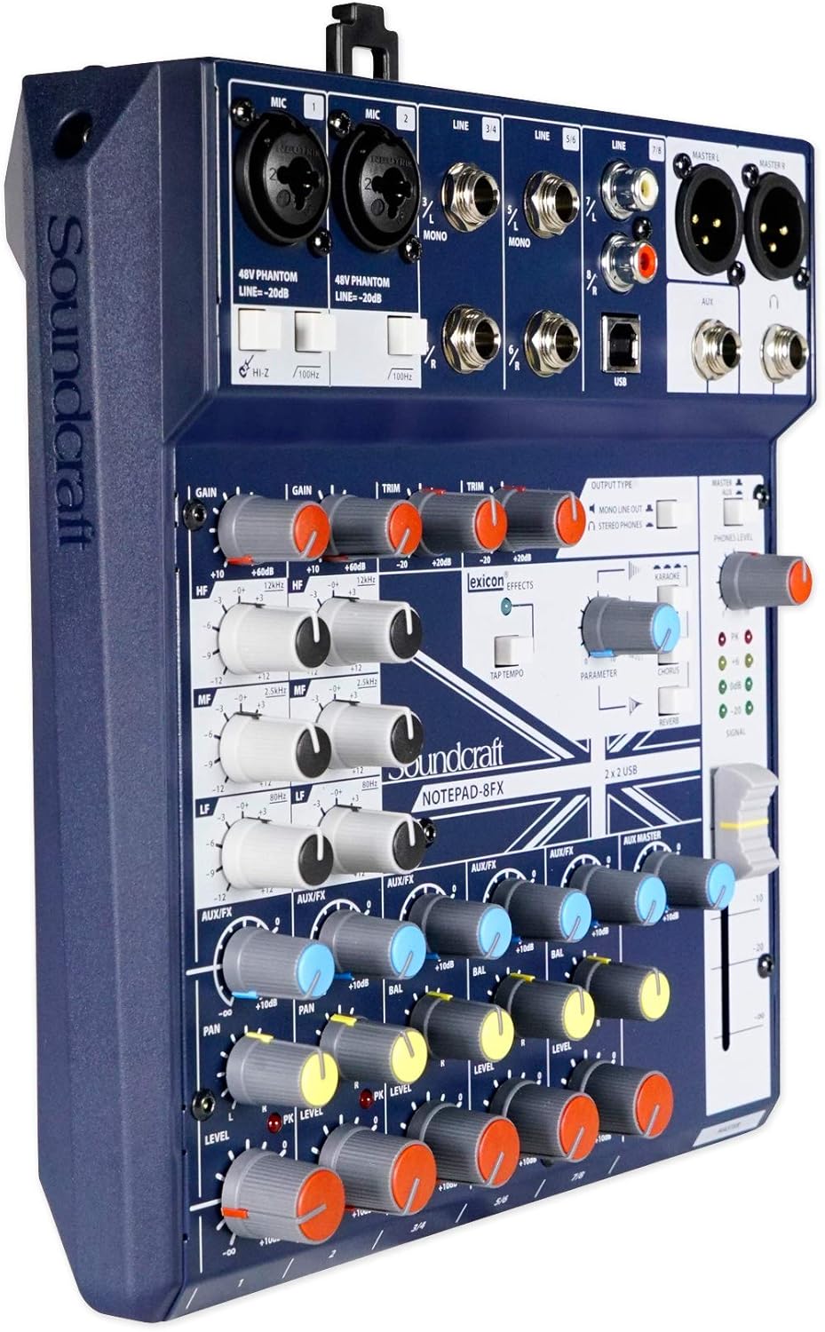 Soundcraft Notepad-8FX Podcast Mixer Recording Bundle