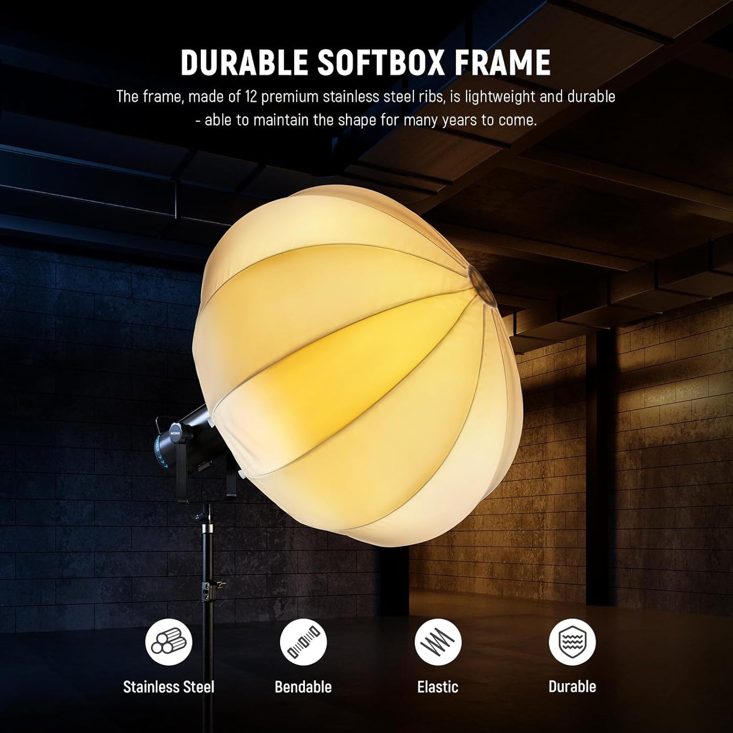 NEEWER NS20L 20" Lantern Softbox Quick Release Bowens Mount