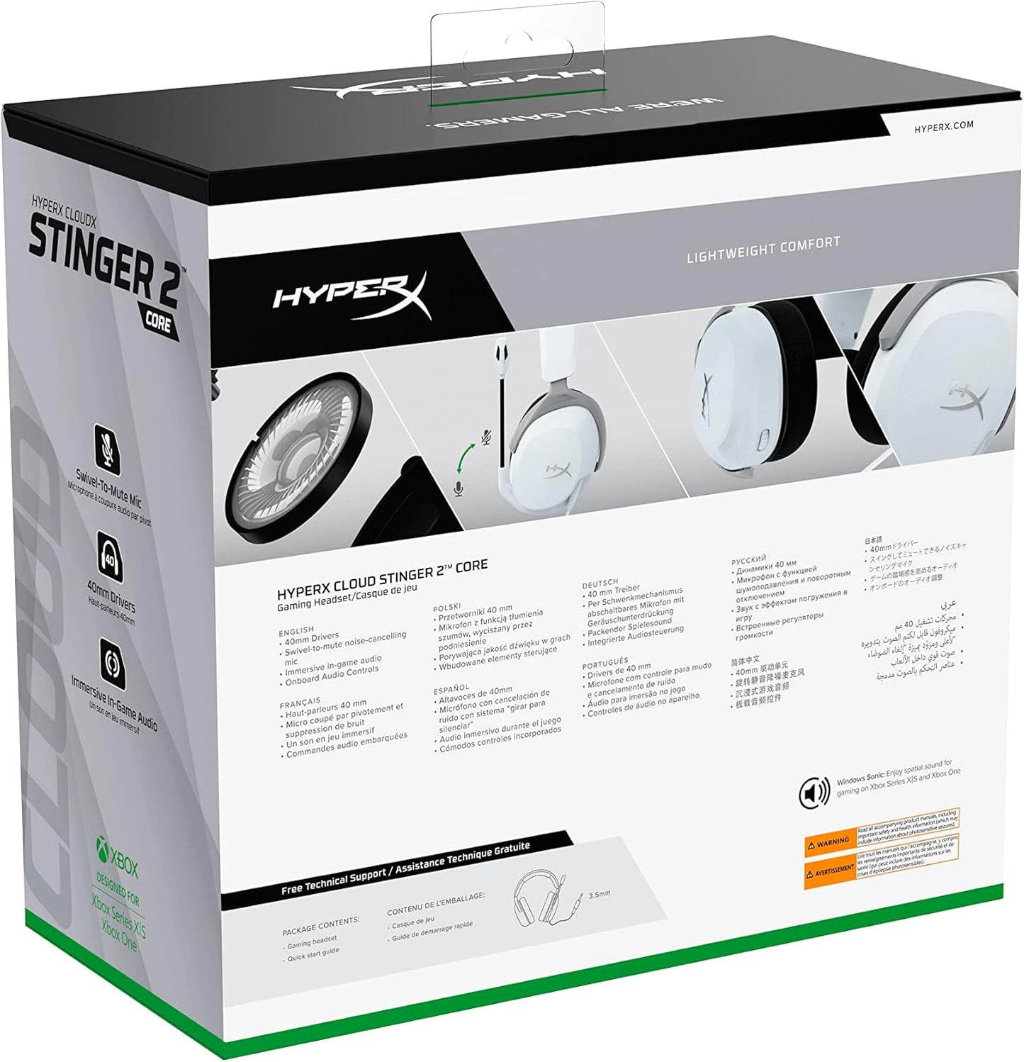 HyperX 6H9B7AA CloudX Stinger 2 Core Xbox Gaming Headset