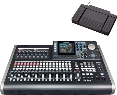 Tascam DP-24SD Multi-Track Recorder & RC3F Footswitch Bundle