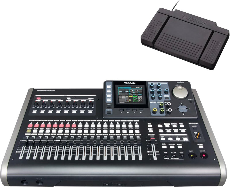 Tascam DP-24SD Multi-Track Recorder & RC3F Footswitch Bundle — main product image