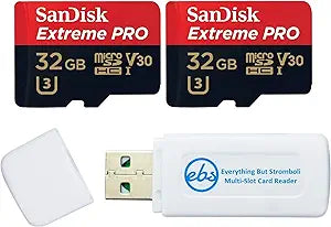 SanDisk 32GB_TF_Extreme Pro_x2_R6 GoPro MicroSD Card Bundle