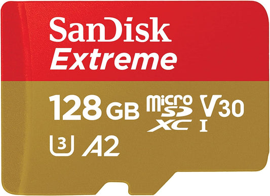 SanDisk SDSQXAA-128G-GN6MA 128GB Extreme MicroSD Card 190MB/s A2