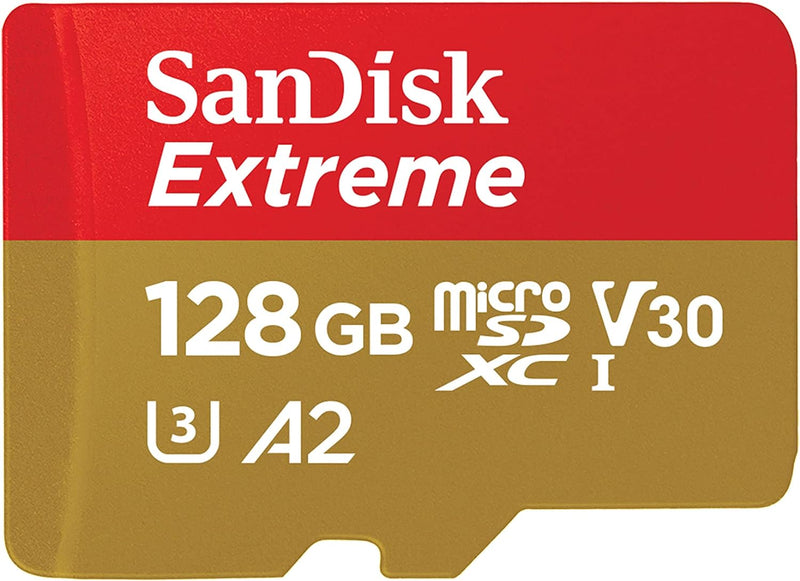 SanDisk SDSQXAA-128G-GN6MA 128GB Extreme MicroSD Card 190MB/s A2 — main product image