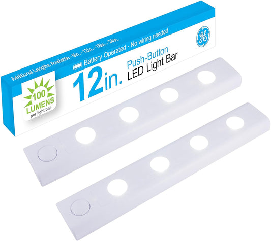 GE 53163 LED Under Cabinet Light 12-Inch 2-Pack