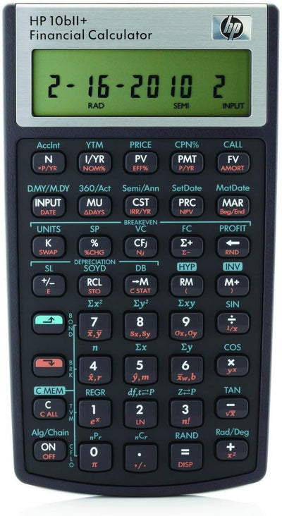 HP 10bIIand Financial Calculator - Renewed