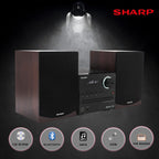 Sharp XL-B512 Bluetooth CD Micro System - Mahogany Oak