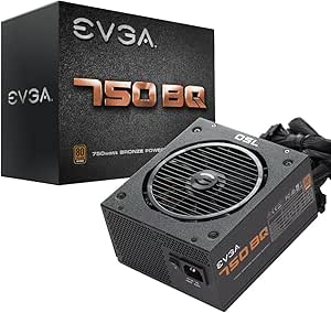 EVGA 750 BQ 750W 80+ Bronze Semi Modular Power Supply