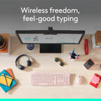 Logitech 920-013270 MK270 Wireless Keyboard and Mouse Combo Rose