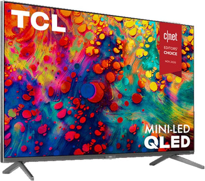 TCL 65R635 65" 4K QLED Roku TV Bundle