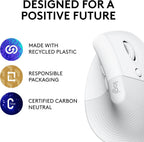 Logitech Lift Vertical Ergonomic Renewed Wireless Mouse