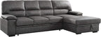 Lexicon Elon Sectional Sleeper Sofa with Storage Chaise
