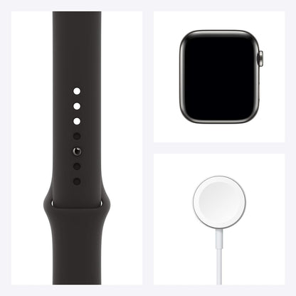 Apple Series 6 44mm GPS + Cellular Steel Watch (Renewed)