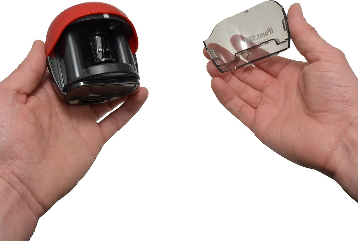 Westcott 15570 iPoint Ball Battery Pencil Sharpener - Red/Black