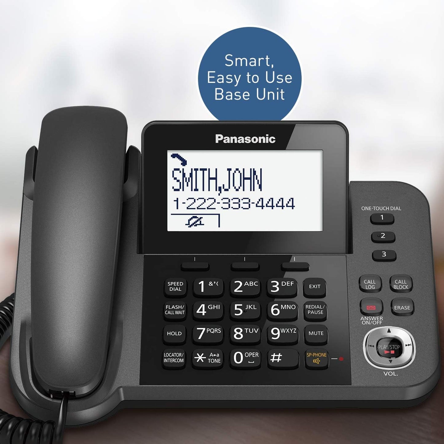 Panasonic KX-TGF352M Corded/Cordless Phone (Renewed)