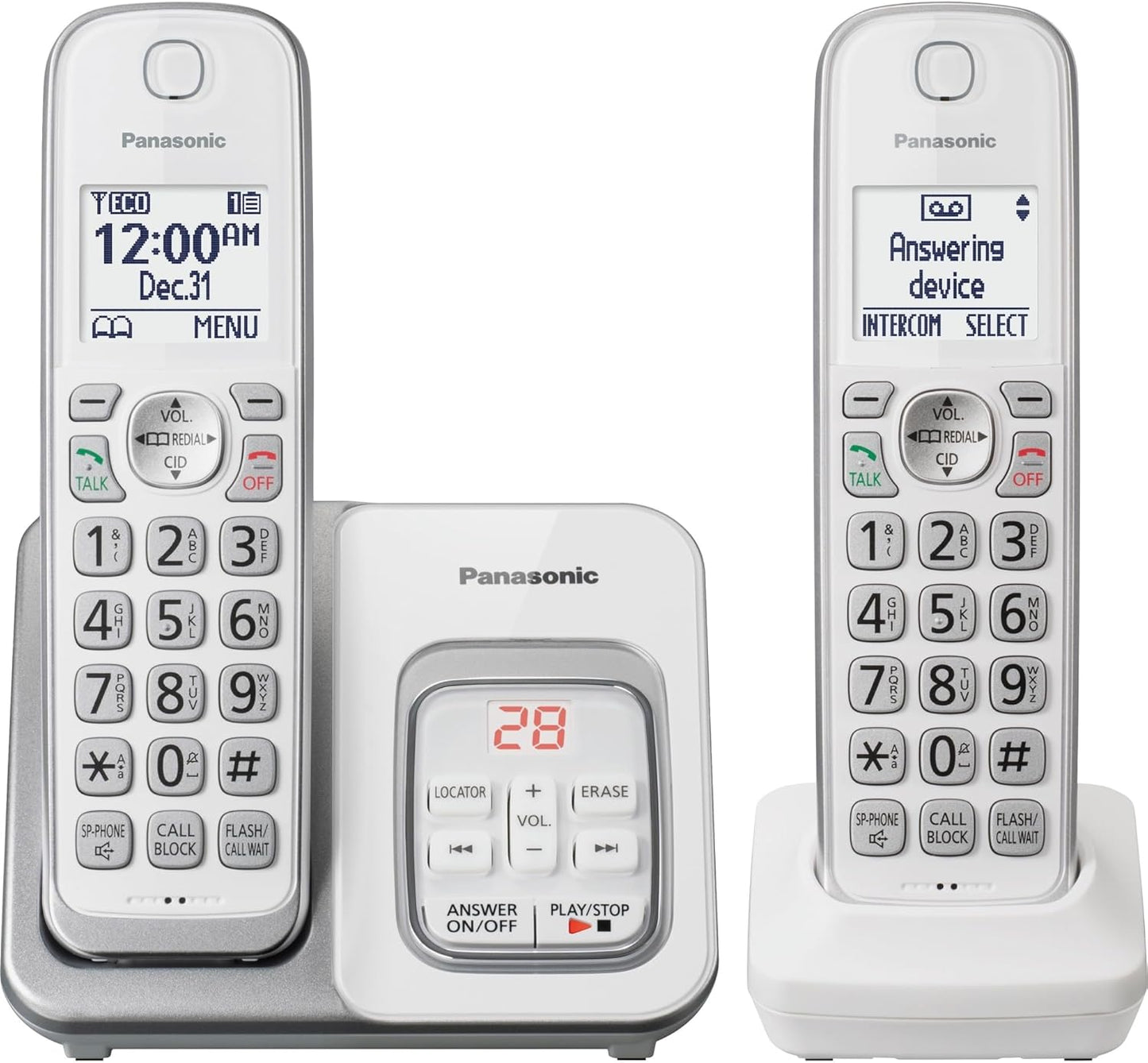 Panasonic KX-TGD532W DECT 6.0 Cordless Phone System